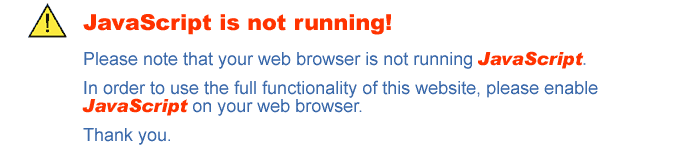 JavaScript is not running!
